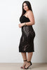 Sweetheart Neck Spaghetti Strap Lace Midi Dress