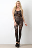 Semi-Sheer Lace Scoop Neck Sleeveless Jumpsuit