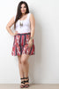 Paisley Print High Waist Shorts