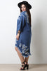Destroyed Oversized High Low Denim Dress
