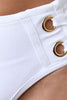 Eyelet Bandage Two Piece High Waisted Bikini Set