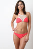 Crochet Yoke Halter Bikini Set