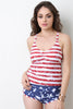 Combo Racerback Caged Tankini Set