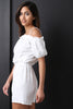 Off-The-Shoulder Linen Romper