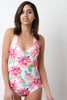 Sweetheart Ruched Halter One Piece Swimsuit