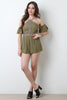 Threaded Lace Braided Cutaway Romper