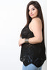 Loose Crochet Knit Sleeveless Racerback Top