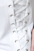 Corset Slit Wide Leg Palazzo Pants