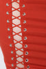 Open Corset High Waisted Mini Skirt