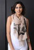 Floral Embroider Lightweight Scarf
