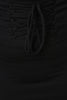 High Waisted Corset Lace-Up Midi Skirt