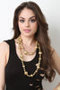 Long Pearl Beaded Accent Necklace
