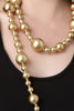 Long Pearl Beaded Accent Necklace