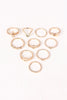 Crescent Arrow Multi Ring Set