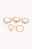 Crescent Arrow Multi Ring Set