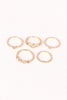 Crescent Arrow Multi Ring Set