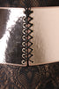 Mirror Metallic Corset Lace Up Belt