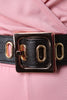 Metallic Square Buckle Belt