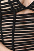 Strappy Caged One Piece Halter Swimsuit
