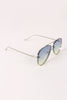 Gradient Double Bridge Aviator Sunglasses