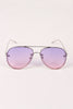 Gradient Double Bridge Aviator Sunglasses