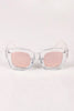 Mirrored Lens Wayfarer Sunglasses
