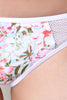Floral Mesh Trim Triangle Bikini Set