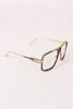 Two Tone Angular Clear Lens Glasses