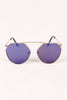 Geometric-Shape Mirrored Lens Sunglasses