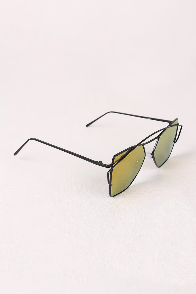 Geometric Frame Sunglasses