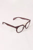 Printed Frame Round Clear Lens Glasses