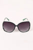Plastic Frame Gradient Tint Oval Sunglasses