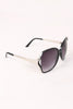 Plastic Frame Gradient Tint Oval Sunglasses
