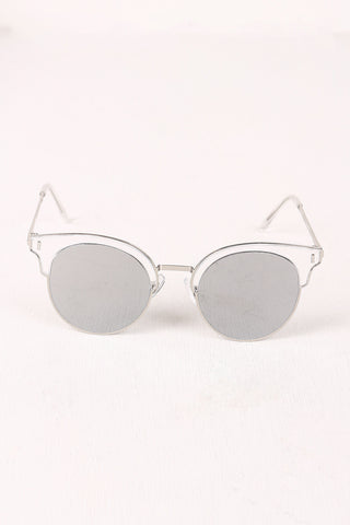 Round Clubmaster Sunglasses