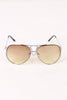 Wire Frame Gradient Aviator Sunglasses
