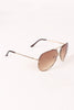 Wire Frame Gradient Aviator Sunglasses