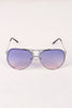 Wire Frame Gradient Aviator Sunglasses