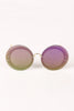 Rimless Round Mirrored Sunglasses