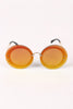 Rimless Round Mirrored Sunglasses