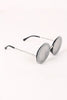 Rimless Round Mirrored Sunglasses
