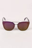 Rimless Mirrored Butterfly Sunglasses
