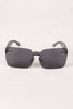 Rimless Rectangle Mask Sunglasses