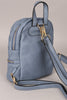 Vegan Leather Quilted Mini Backpack