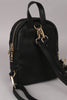 Vegan Leather Quilted Mini Backpack