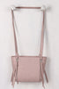 Vegan Leather Zipper Embellishment Bag