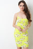 Floral Spaghetti Strap Ruched Midi Dress