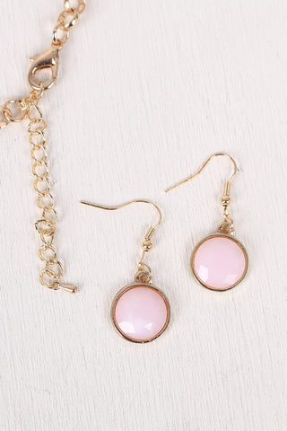 Five Jewel Floral Necklace