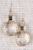 Interlocked Circular Dangle Earrings