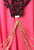 Crochet Lace Bib Chain Drape Necklace