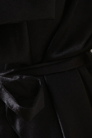 Satin Waterfall Waist Tie Vest